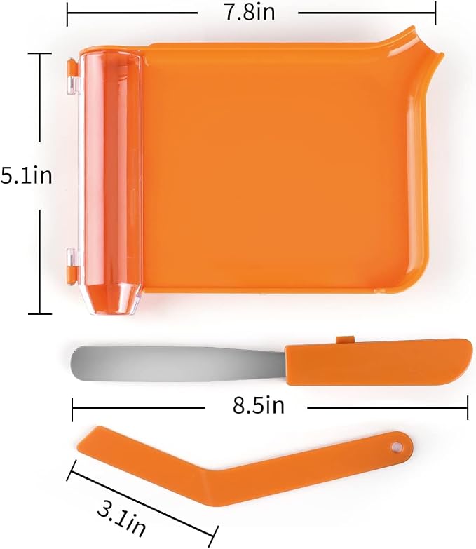 Opret Right Hand Pill Counting Tray with 2 Spatulas, Pill Counter with A Straight Spatula & A L-Spatula for Pharmacy to Count Meds Pills Tablets