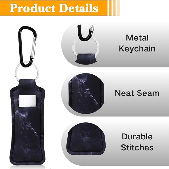 Chapstick Holder Key Chain Lipstick Holder Lip Balm Holder Keychain | Stocking Stuffers Gift, Compatible with Chapstick, Lip Balm and Lipstick, Bag Charm Accessories, Gifts for Women Friend