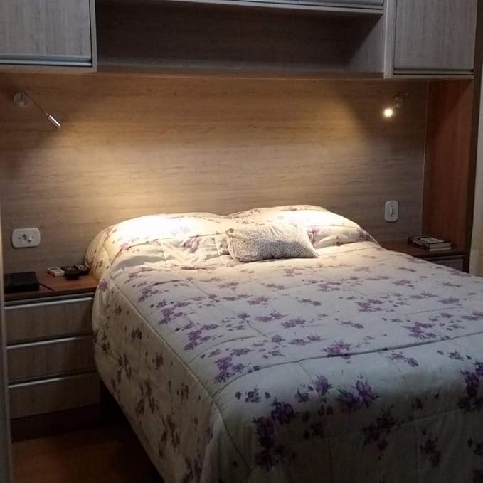 Reading Lamp Wall Sconces Light LED 3W Warm White 3000K Plug for Reading Books (Black 2pcs 3000K Cord)