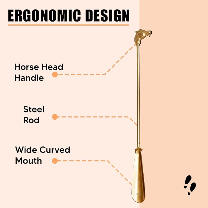 Shoe Horn Long-Handled, Lightweight Durable Shoe Horns for Boots, Shoe Wearing Stick for Men Women Kids Seniors