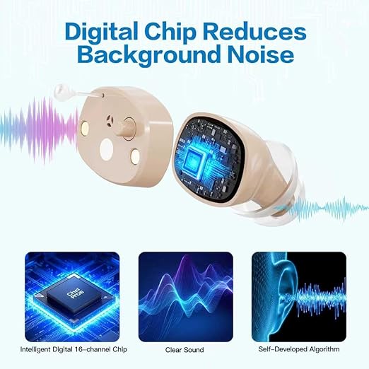 Hearing Aids,Hearing Amplifiers with Charging Case Noise Reduction,Discreet & Lightweight,Comfortable Fit,All Day Comfort,Indoor and Outdoor Use,Perfect for Seniors