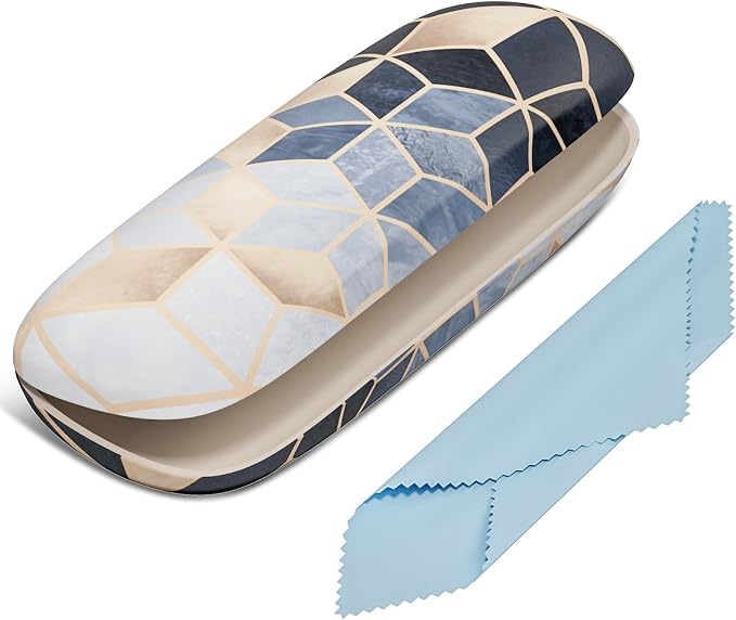 Eyeglasses Case, Hard Shell Protective Case for Glasses, Unisex for Women Men