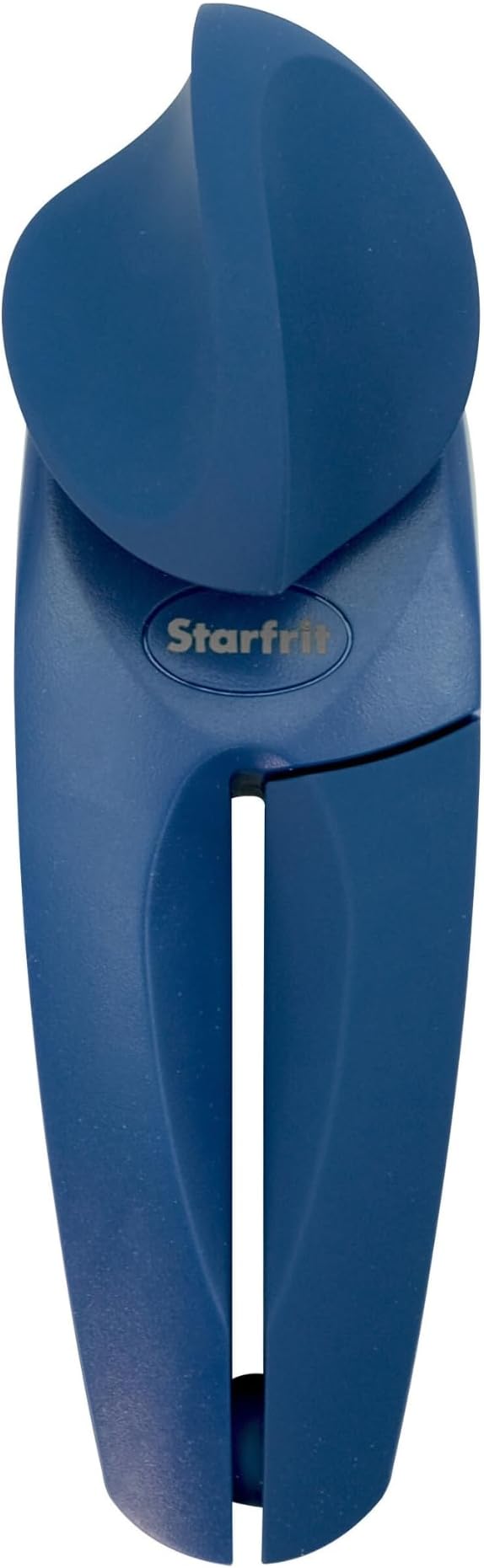 Starfrit MightiCan Can Opener, Safe Smooth-Cut, Comfort Grip, Blue | Safe can opener. Holds lid after cutting. No sharp edges. Comfort grip. Non-slip knob. 3-year warranty.