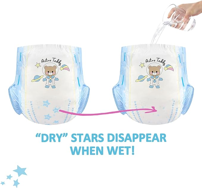 Littleforbig Printed Adult Brief Diapers 10 Pieces - Astro Babies(X-Large 48"-56")
