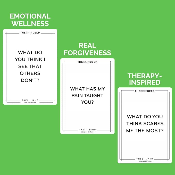 {THE AND} Healing Edition - 199 Question Cards to Heal Strained Relationships - Reconnect by Understanding & Releasing Hurt Feelings - Couple Card Game to Have Difficult Conversations By The Skin Deep