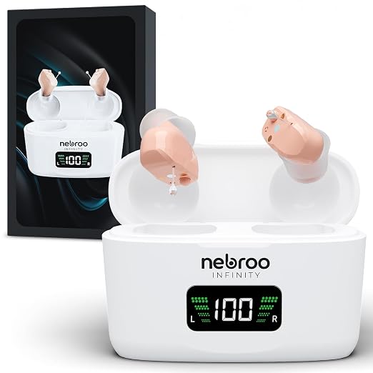 Infinity Hearing Aid & Amplifier | 4-in-1 Environment Settings | 19 Hour Battery Life