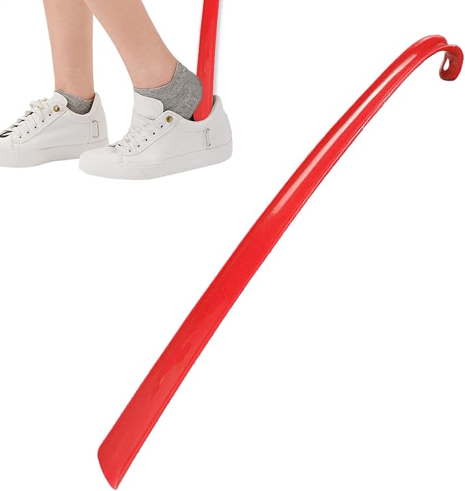 Shoe Horn for Seniors - 16.7 Inches Long Shoe Horn | Travel Shoe Lifter Flexible Shoe Horn Long Handle | Shoehorn Sock Remover Helper with Comfort Grip Shoe Lifter for Seniors, Men, Women
