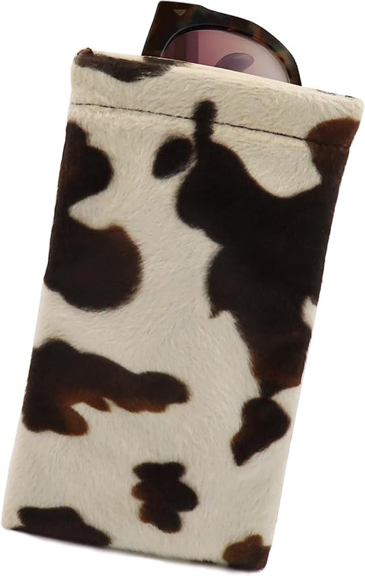 Soft Sunglasses case | Large Glasses Case Holder - Eyeglass Pouch Squeeze Top | Glasses pouch Lightweight Extra Layers
