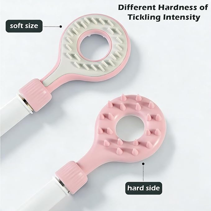 Back Scratcher for Adults | Back Itch Relieve | Donuts Extendable Scratcher for Men Women Portable and Lightweight Pink 18inch