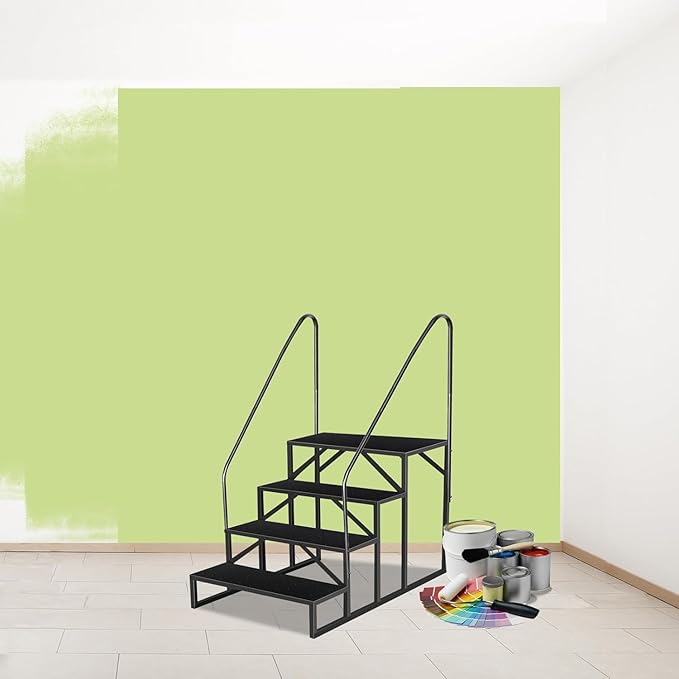 Step Ladder, Step Stool with Handle, Heavy Duty Pool Ladder Above Ground 660Lbs, Camper Steps Outdoor Steps RV Stairs for Reaching High, Portable Home Stairs for Travel Trailer