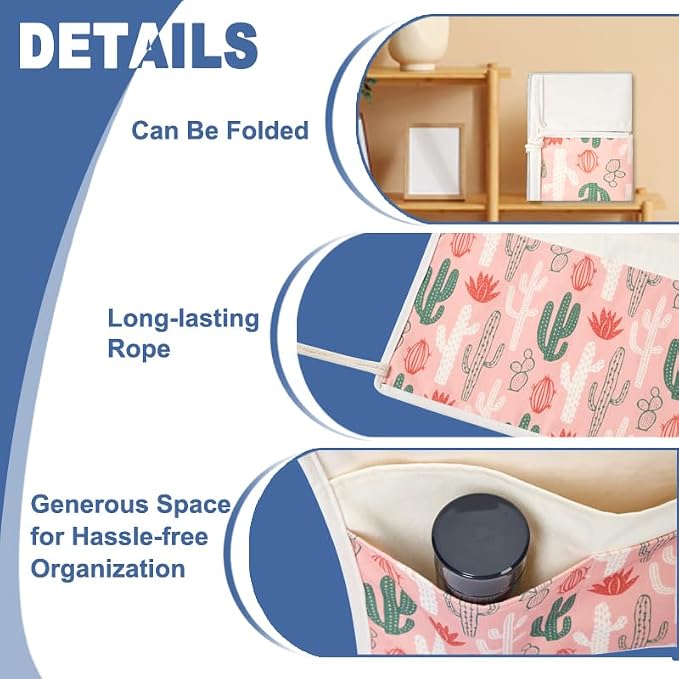 TOGETRUE Walker Bag, Easy Access Walker Storage Basket with 2 Large Pockets, Walker Accessories Bag for Folding Walker, Wheelchairs, Strollers, 13"x14.5" (Cactus)