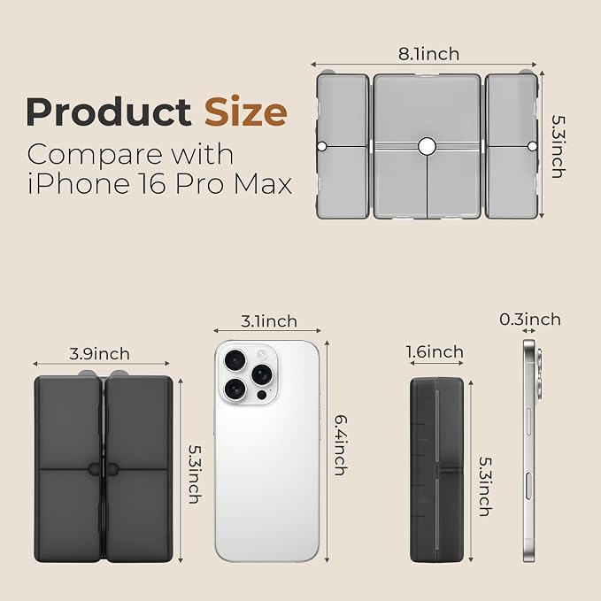 FYY Daily Pill Organizer,2 Pcs 7 Compartments Portable Pill Case Travel Pill Organizer,[Folding Design] Pill Box for Purse Pocket to Hold Vitamins,Cod Liver Oil,Supplements and Medication-Clear Black