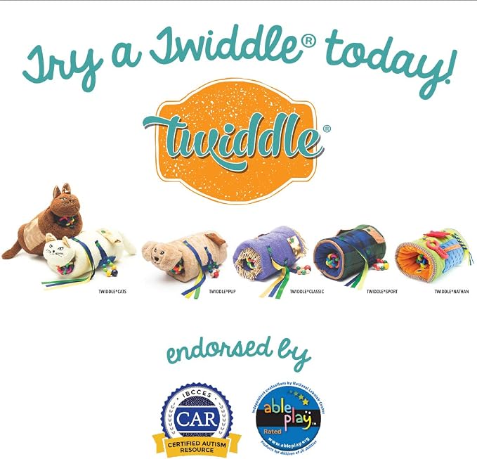 Twiddle Premium Dementia Activities for Seniors - Comforting Alzheimer’s Products for Elderly - Engaging Sensory Items for Adults (Brown Cat)