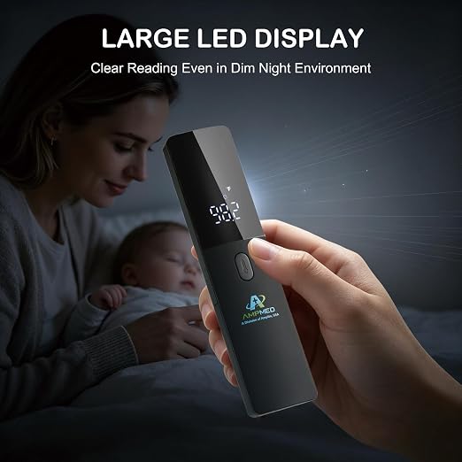 Medical Grade No-Touch Forehead Thermometer | Adults, Kids, Infants, Newborns, Non-Contact, Touchless Temporal Fever