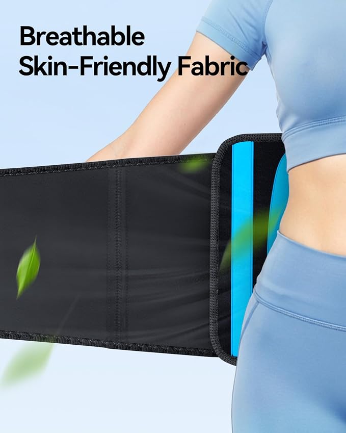FEATOL Back Brace for Lower Back Pain Wide Coverage 360° Strong Lumbar Support with Removable Pad, Adjustable Waist Support Belt for Men Women, Size XX-Large 38.6"-51.2''