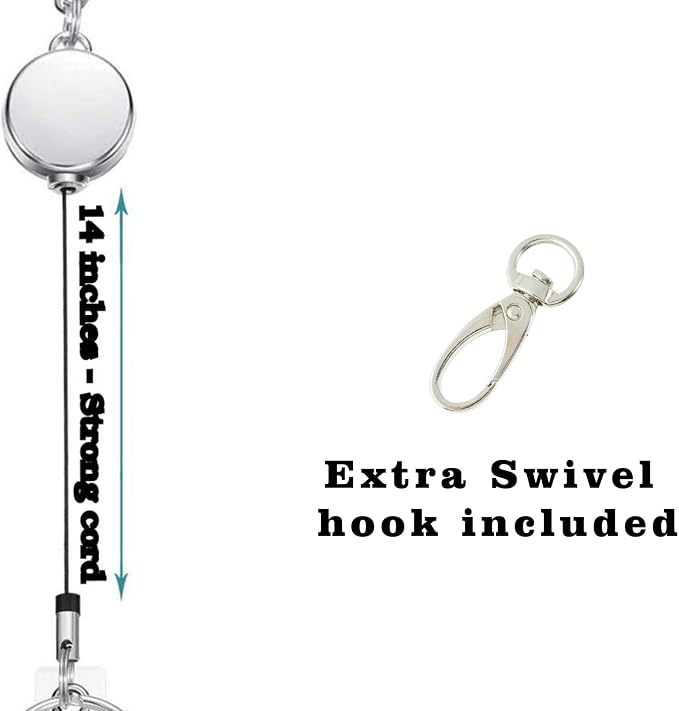 Hidden Hollow Beads Key Keeper, Finder Chain 12" Women's Hand Beaded USA Purse Handbag Holder Wallet Organizer Accessory Gift