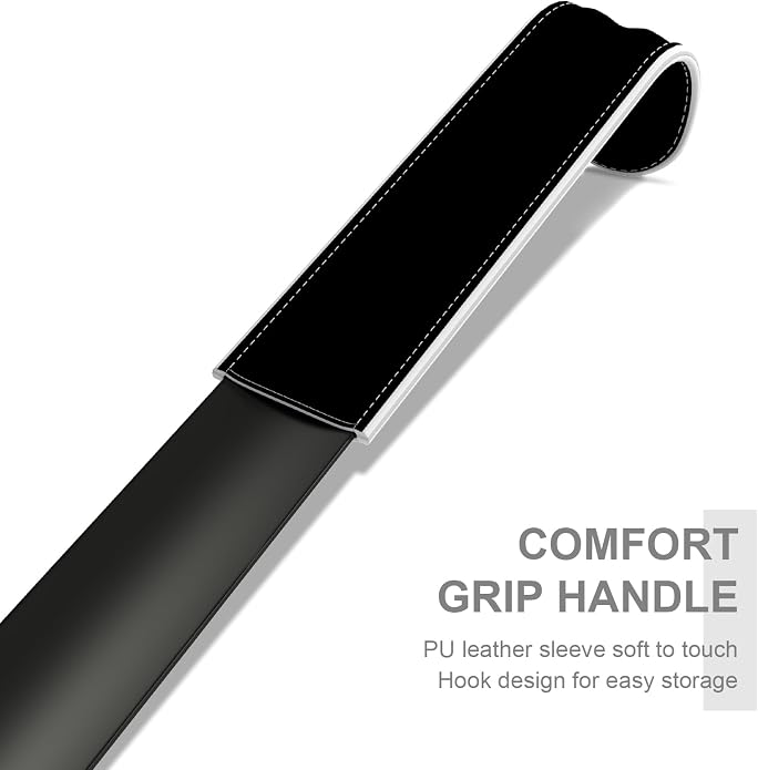 16.5 Inch Long Handle Shoe Horn for Seniors Men Women Kids, Metal Shoe Horns for Boots