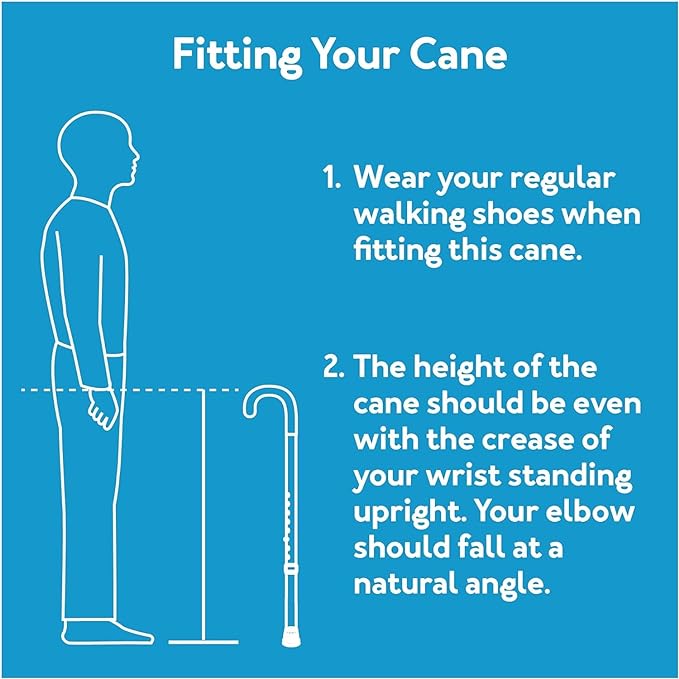 Carex Health Brands FGA52000 Black Soft Grip Derby Cane