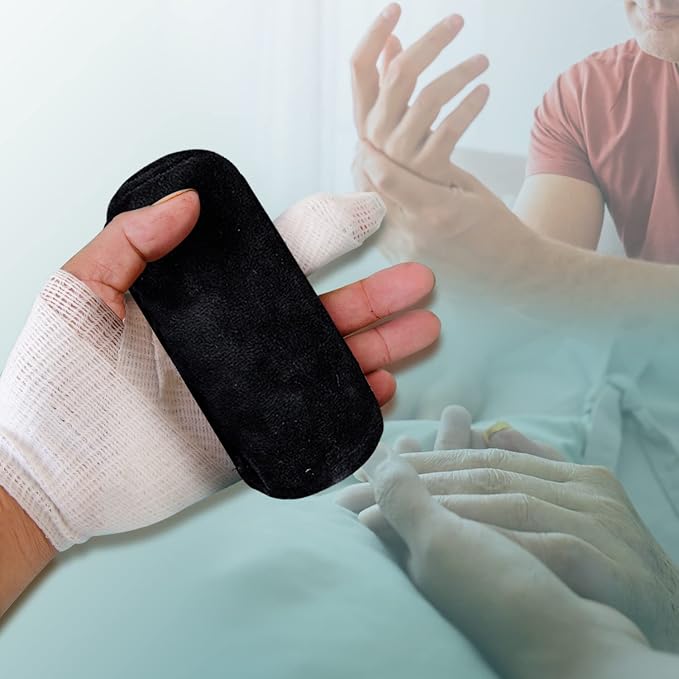 SWISSELITE Hand Contracture Cushion, Hand Grab Pad | Palm Grip with Elastic Band or Separator, Stroke Recovery, Help with Hand Rehabilitation