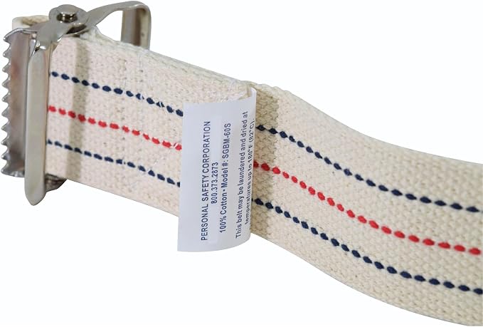Secure Gait Belt for Seniors with Metal Buckle - Transfer and Walking Standing Aid Elderly, Physical Therapy, Nurses