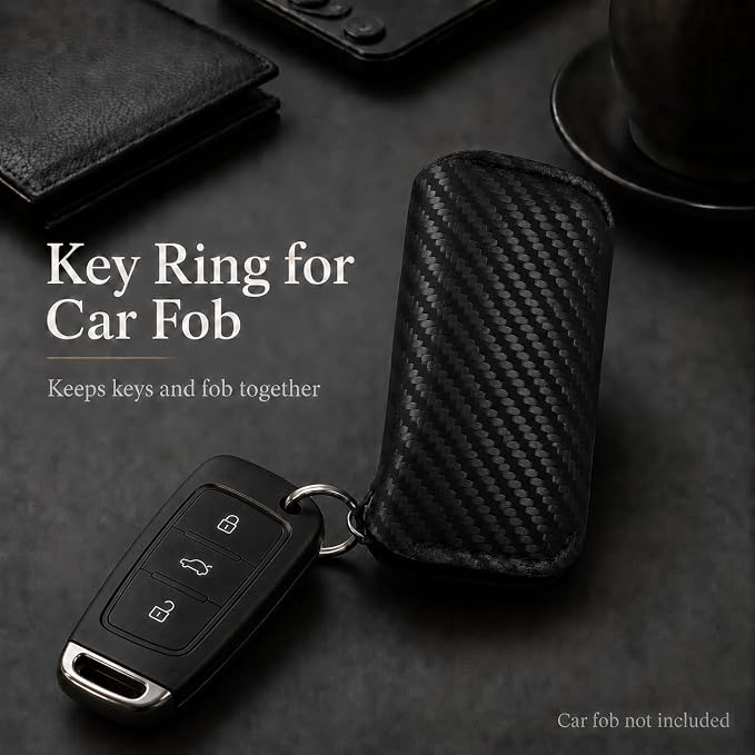 Key Organizer Compact Key Holder Leather Keychain Minimalist key case key holder for keychain Secures 2-8 Keys