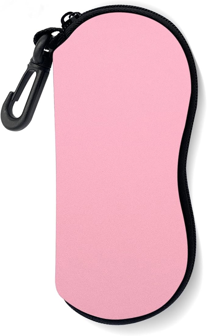 Sunglasses Soft Case, Ultra Light Portable Neoprene Zipper Glasses Case for Men Women