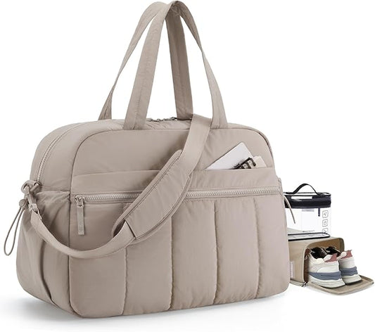 BAGSMART Gym Bag for Women, Duffle Bag for Travel with Wet Pocket, Lightweight Carry on Weekender Duffel, Water Resistant