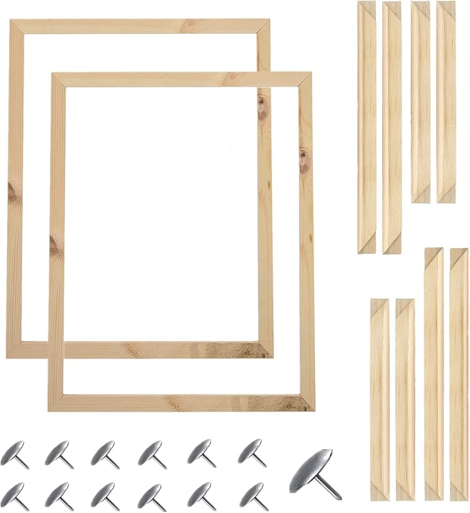 40X50 cm Wooden Frame DIY Picture Frames Art Suitable for Home Decor Painting Digital Diamond Drawing Paintings, Display Pictures 16x20 picture frames for wall (2PCS-40 * 50 CM)