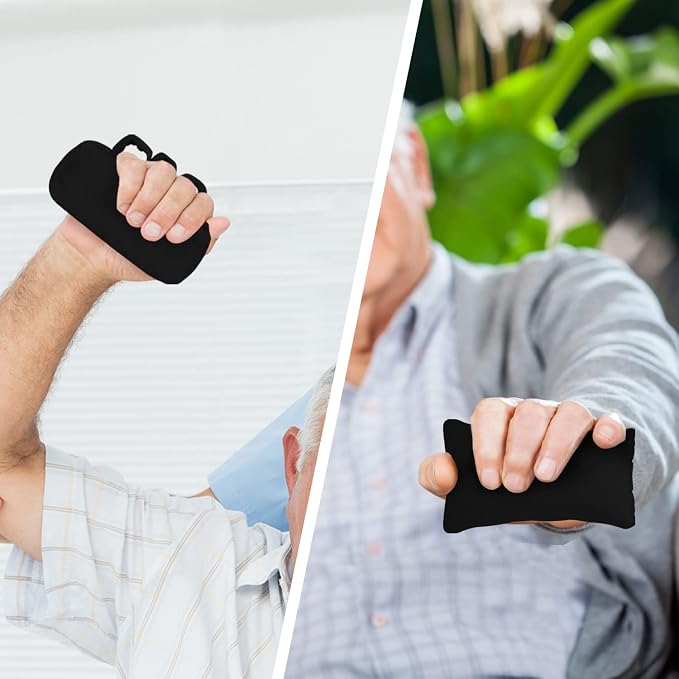 SWISSELITE Hand Contracture Cushion, Hand Grab Pad | Palm Grip with Elastic Band or Separator, Stroke Recovery, Help with Hand Rehabilitation