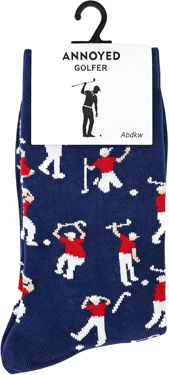 Golf Socks - Funny Annoyed Golfer Socks - Funny Men Golf Gifts for Birthday,Christmas,Anniversary,Retirement
