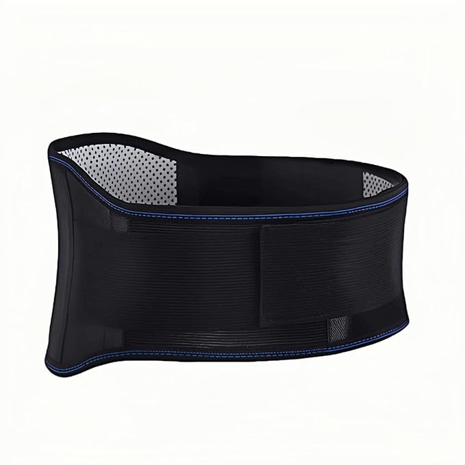 Self heating lumbar support strap suitable for both men and women - adjustable back support with thermal therapy, used to relieve lumbar discomfort, posture support (XXL)