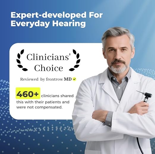LINNER Saturn 2025 OTC Hearing Aids for Senior & Adult, Rechargeable Amplifiers with Comfort Design, Noise Cancellation for Aid & Assist Hearing, Discreet & Nearly Invisible In-Ear Device (Black)