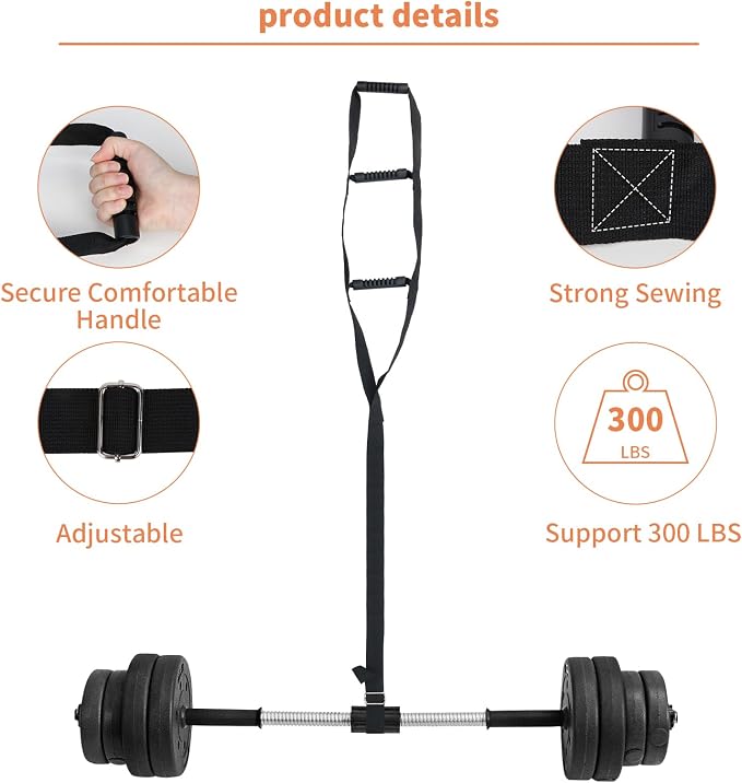 Munzong Bed Ladder Assist Black Pull Up - Sit Up Assist Device, Assistive Bedside Straps with Handle Strap, Portable Rope Beds Ladder Helper for Elderly Senior Injury Handicap Patient Pregnant