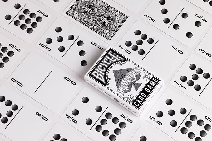 Bicycle Double 9 Dominoes Card Game Deck - A Portable, Easy to Carry Version of The Classic Game of Dominoes
