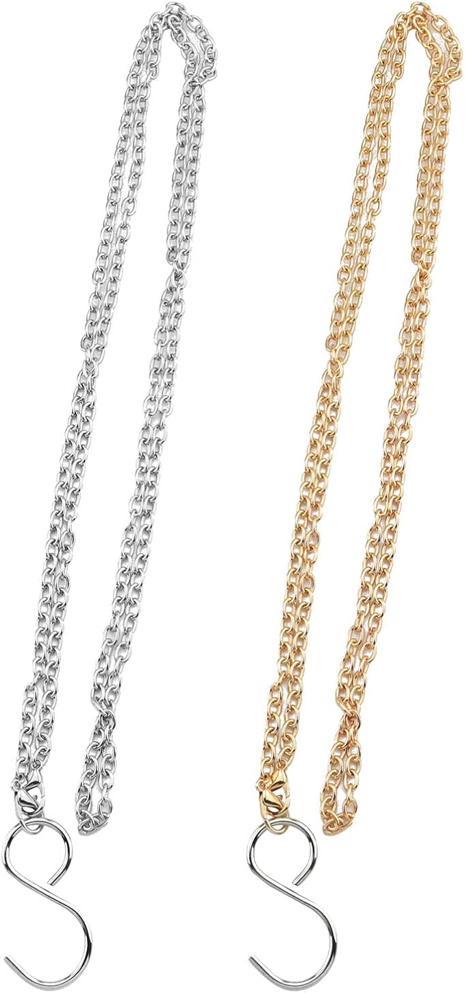 Dress Zipper Helper Ruiwaer 2pcs Zipper Puller Zipping Up Down Dress by Yourself, Light Gold and Silver 47.2 Inches Zip Aid Tool Zipper Pull Assistant