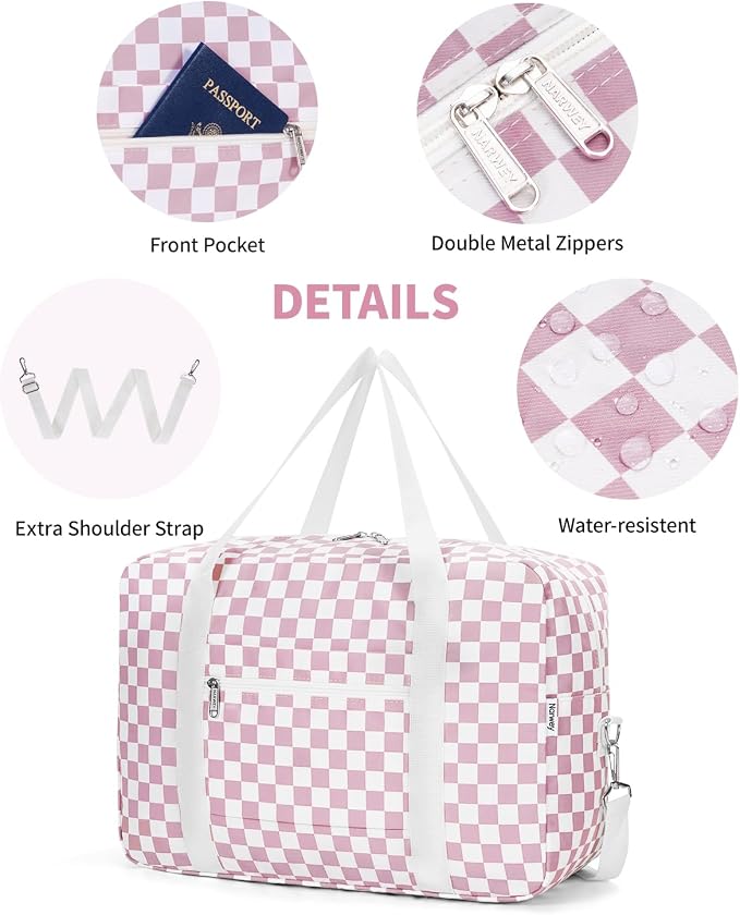 For Spirit Airlines Personal Item Bag Foldable Travel Duffel Bag Tote Carry on Luggage Duffle Overnight for Women and Men