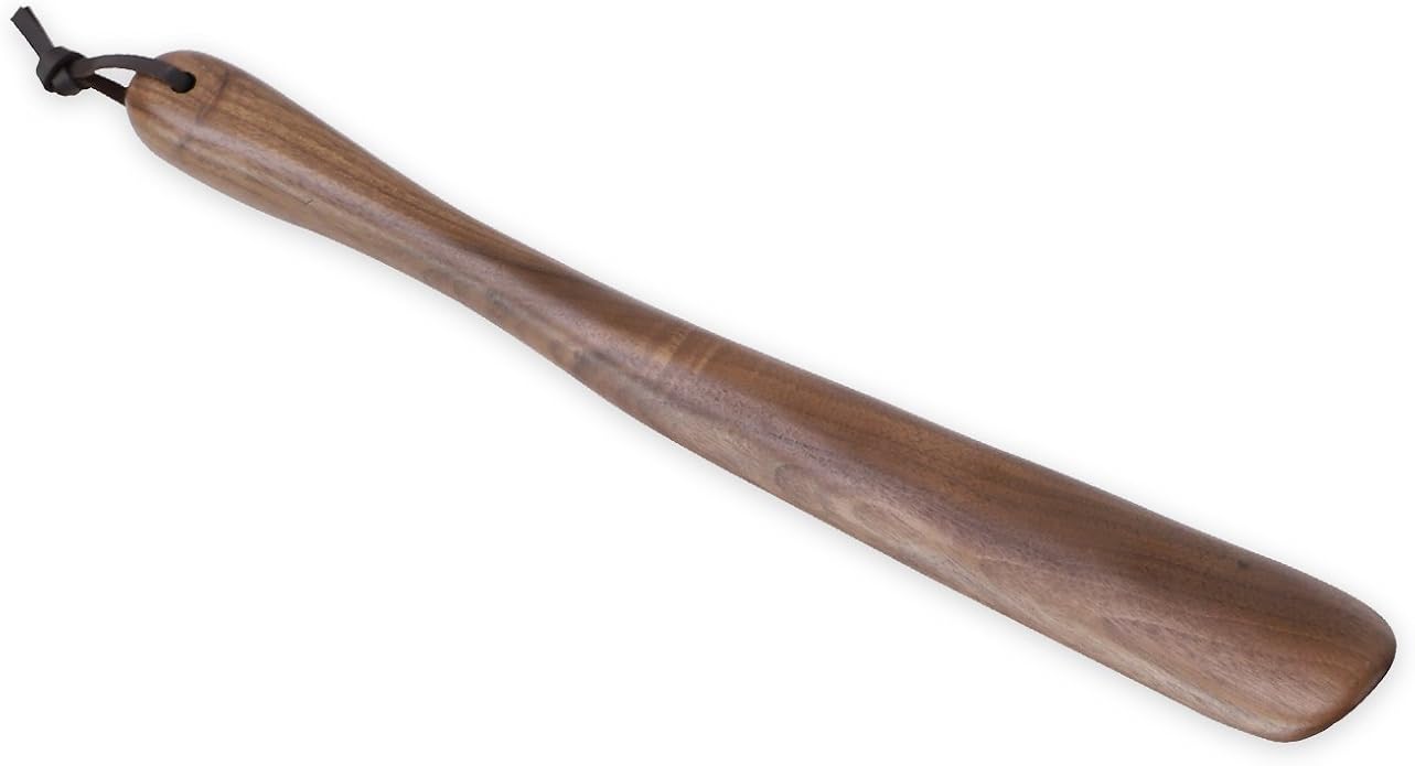 muso wood Shoe Horn Long Handle for Seniors,Wooden Shoehorn for Men, Women, Kids,Pregnancy