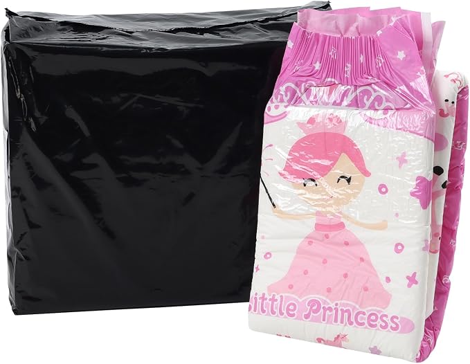 CutiePlusU Disposable Diapers 10 Pieces Protective Underwear Absorbent Briefs Dry Surface Pink (Medium 28"-38")