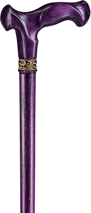 Asterom Walking Cane for Men & Women - Handmade, Ergonomic, Wooden Canes - Cool Walking Sticks for Seniors