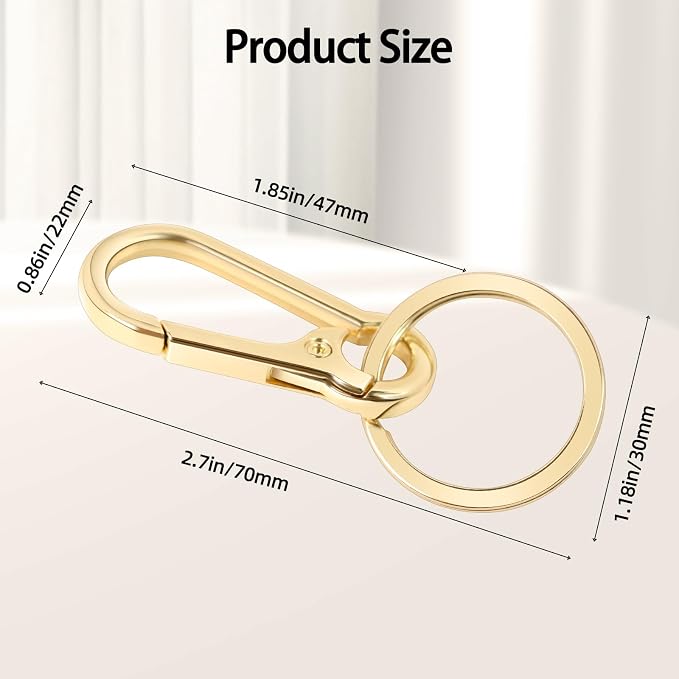 2 Pcs Metal Keyring Chain Ring Holder Keys Organizer for Home Car Keys, Key Finder, Car Keychain