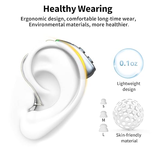 Hearing Aids for Seniors, Hearisay Rechargeable Hearing Amplifiers, 5 Levels of Volume Automatic Digital Noise Cancelling Hearing Aids for Seniors with Super Convenient Charging Case (gray)