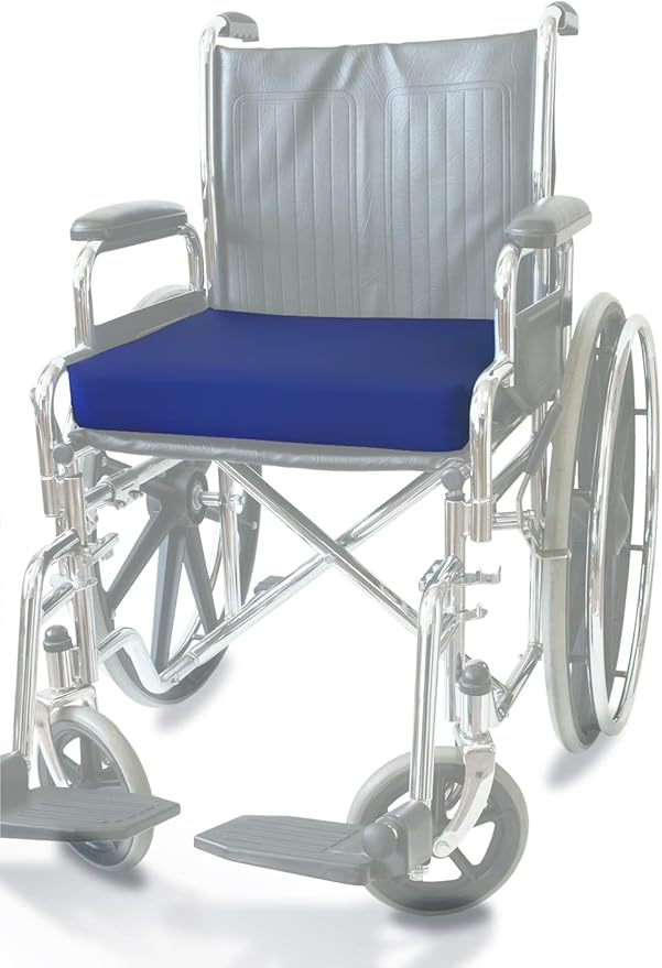 NYOrtho Gel Wheelchair Cushion - Cooling Gel Pad for Sitting - Non-Slip, Water-Resistant Seat Cushion for Pressure Relief - Ideal for Wheelchairs and Office Chairs - 22" x 18" x 3"