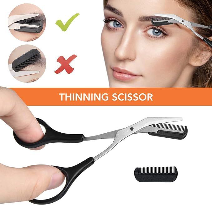 Eyebrow Kit, Multipurpose Exfoliating Dermaplaning Tool Face kits | ZTRHYOO Eyebrow Razor Eyebrow Tool Kit for Women Girl, Men for Eyebrow Grooming Set (9 in 1)
