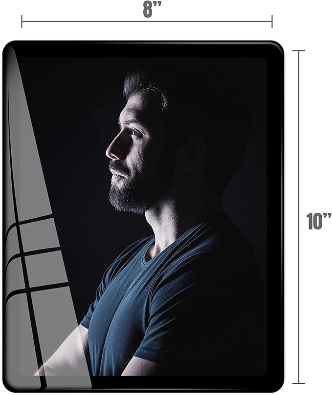 Bluesun 8x10 Picture Frame Black Standing can be Vertical and Horizontal - Real Glass Frames, Cool 8×10 Photo Frame, Wall Frames Gifts for Men Boyfriend Dad Boss and Loved Ones(8x10, Black) | 8×10 Photo Frame Black with Tempered Glass & Rounded Corners...