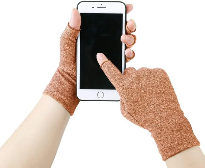 Duerer Arthritis Gloves Women Men, Carpal Tunnel, Rheumatiod, Tendonitis, Fingerless Hand Thumb Compression Gloves