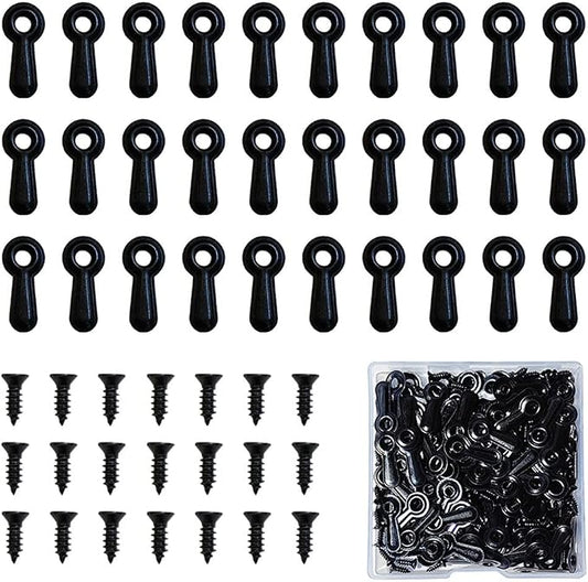 100 Pieces Metal Picture Frames Turn Button Fasteners with 100 Pieces Screws, Picture Frame Hardware Backing Clips Picture Turn Button Frame Picture Turn Button Fasteners Set