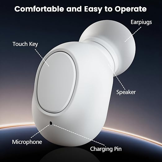 Rechargeable Bluetooth Hearing Aids for Seniors - OTC Digital Hearing Amplifier with 16-Channel AI Noise Cancellation, 8-Level Volume Control, Comfort Fit & 300mAh Battery - Includes Charging Case