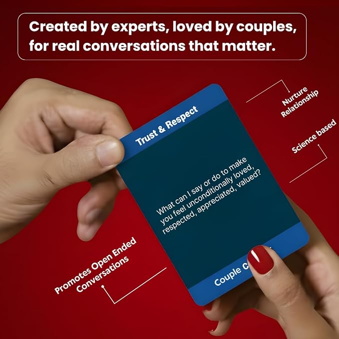 Life Sutra Couple Connect Game - 400 Thoughts Provoking Cards for Young Couples to Strengthen Communication, Build Trust, Enhance Emotional Bond - Ideal for Date Night, Newlyweds & Wedding Gifts
