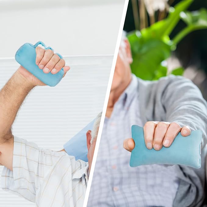 SWISSELITE Hand and Finger Contracture Cushion, Palm Grips with Elastic Band or Separator, Hand Grab Pad for Rehab Patient Palm Protect, Help with Hand Rehabilitation