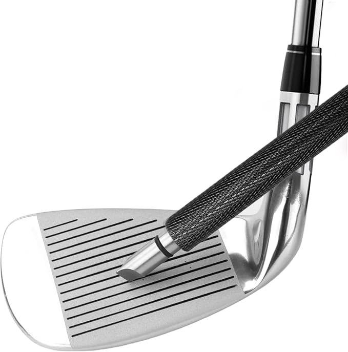 Jiskan Pro Golf Club Cleaner Brush Golf Groove Sharpener Tool with Retainer Clip and Squeeze Water Bottle 7.5 Inches Holds 4 Ounces of Water, Essentials Golf Bag Accessories Best Golf Gifts for Men